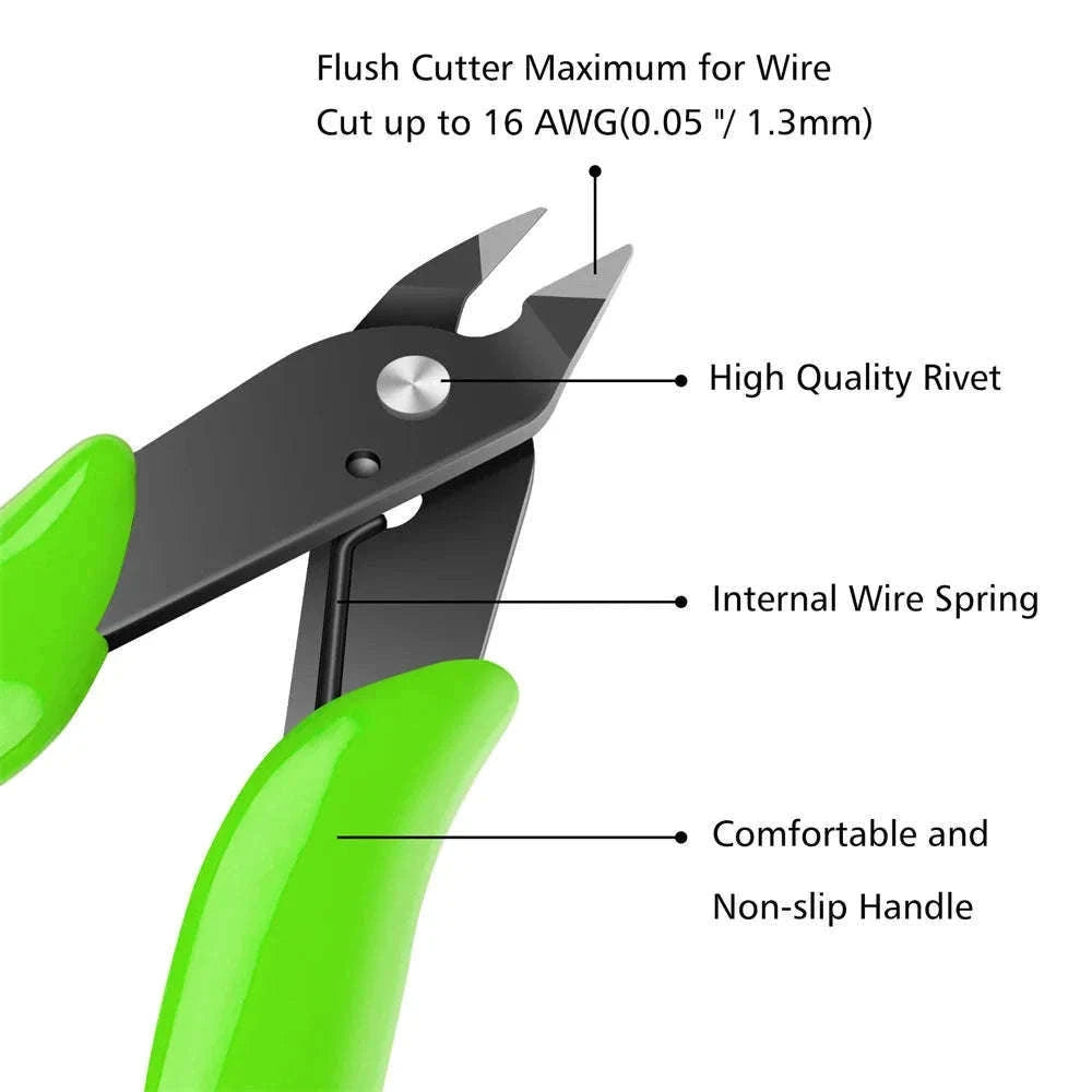 Mini Cutting Pliers for Clean, Precise Cuts in Detail Work-grey