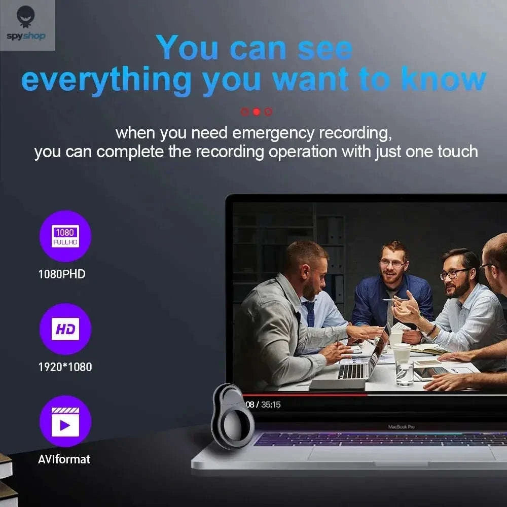 Mini Digital Recorder – 1080P Video, Clear Audio, Discreet Wearable Design-128GB