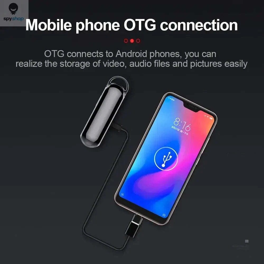 Mini Digital Recorder – 1080P Video, Clear Audio, Discreet Wearable Design-128GB