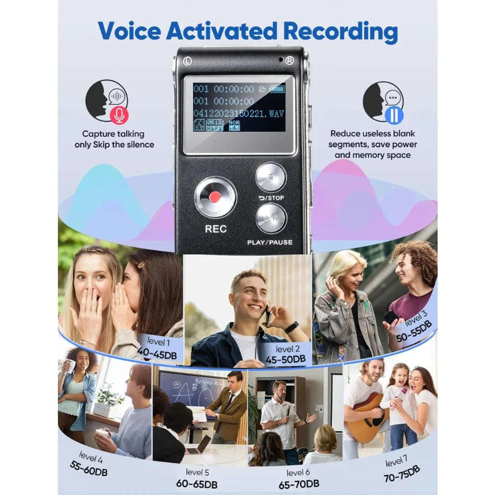 Mini Digital Voice Recorder-black / 8 GB