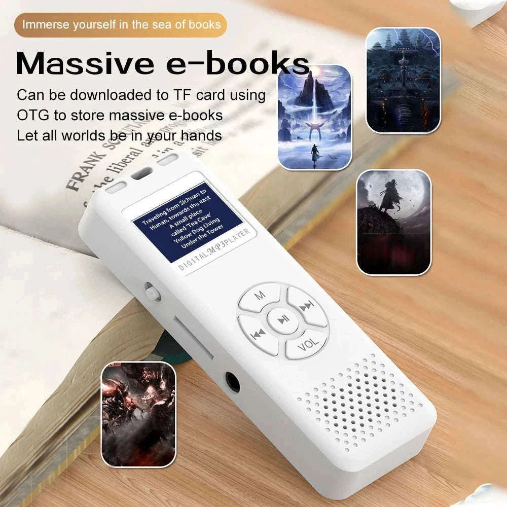 Mini Digital Voice Recorder with MP3 and FM Functions-black