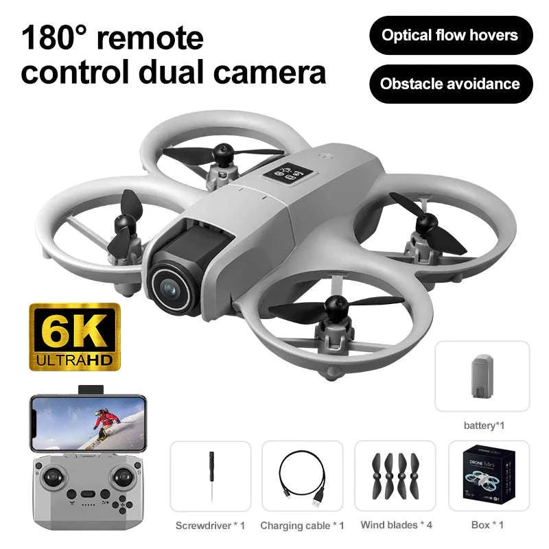 Mini Dual Camera Drone with Obstacle Avoidance and FPV-6K / China Mainland