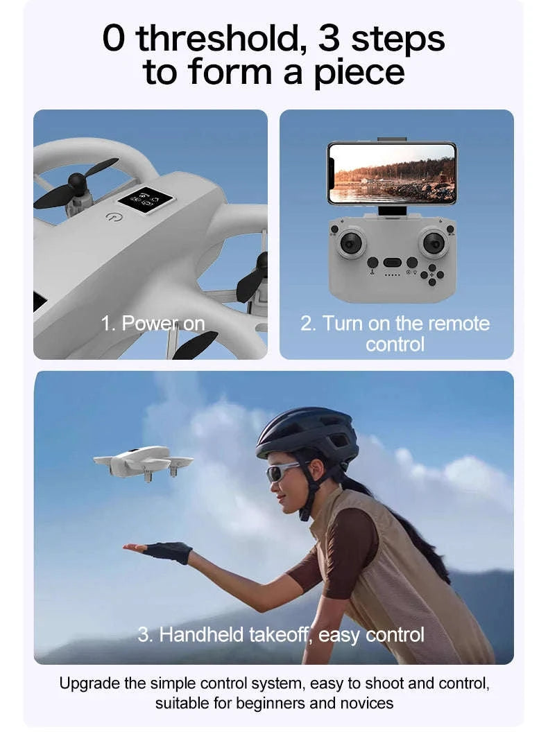 Mini Dual Camera Drone with Obstacle Avoidance and FPV-6K / China Mainland