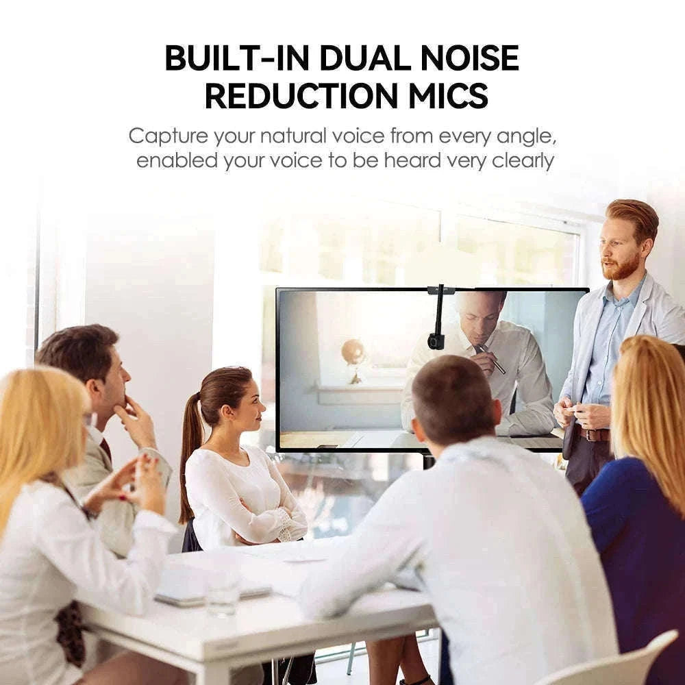 Mini Eye-Contact USB Webcam for Meetings and Online Classes-5MP autofocus