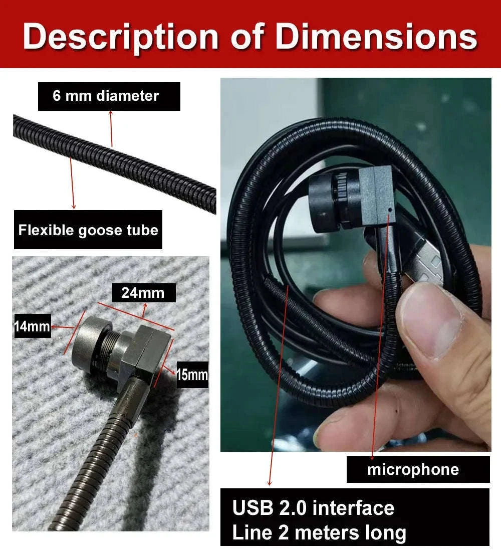 Mini Eye-Contact USB Webcam for Meetings and Online Classes-5MP autofocus