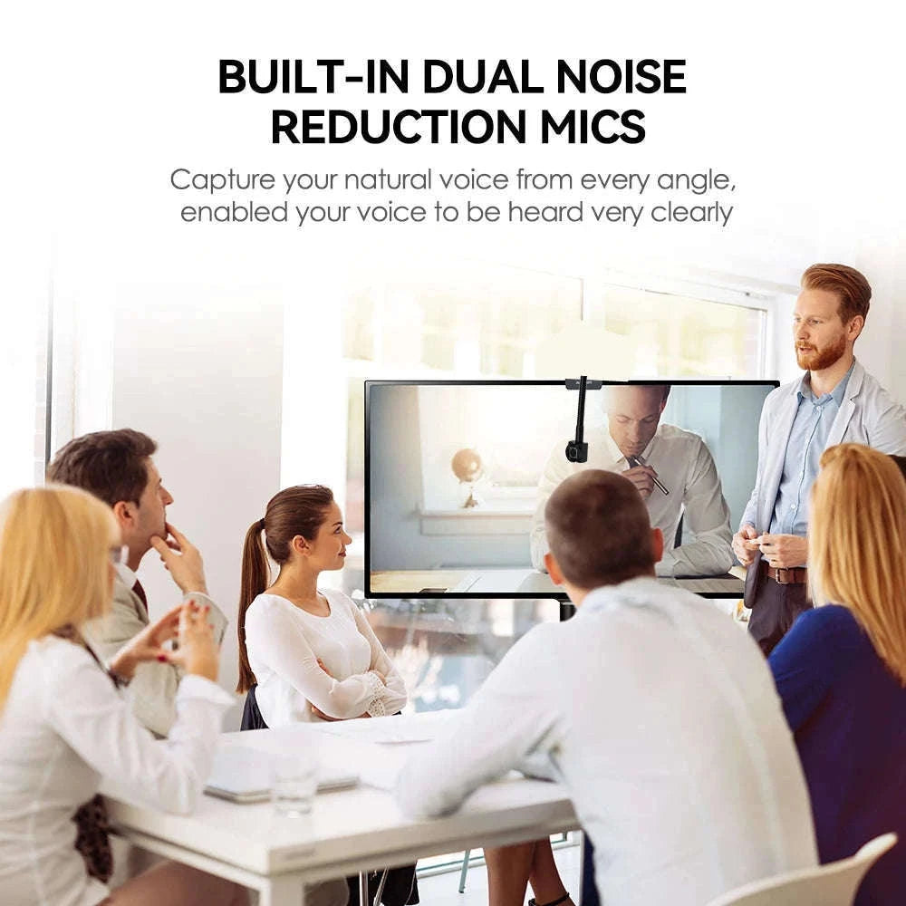 Mini Eye-Contact USB Webcam for Meetings and Online Classes-5MP autofocus