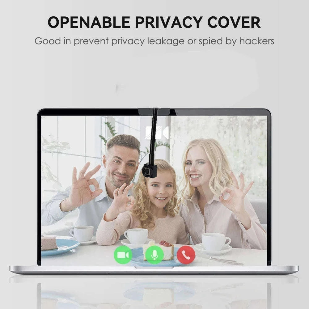 Mini Eye-Contact USB Webcam for Meetings and Online Classes-5MP autofocus