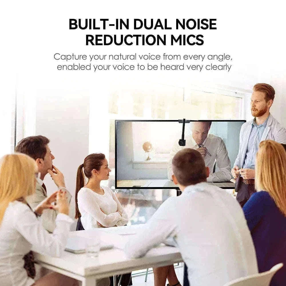 Mini Eye-Contact USB Webcam for Meetings and Online Classes-5MP autofocus