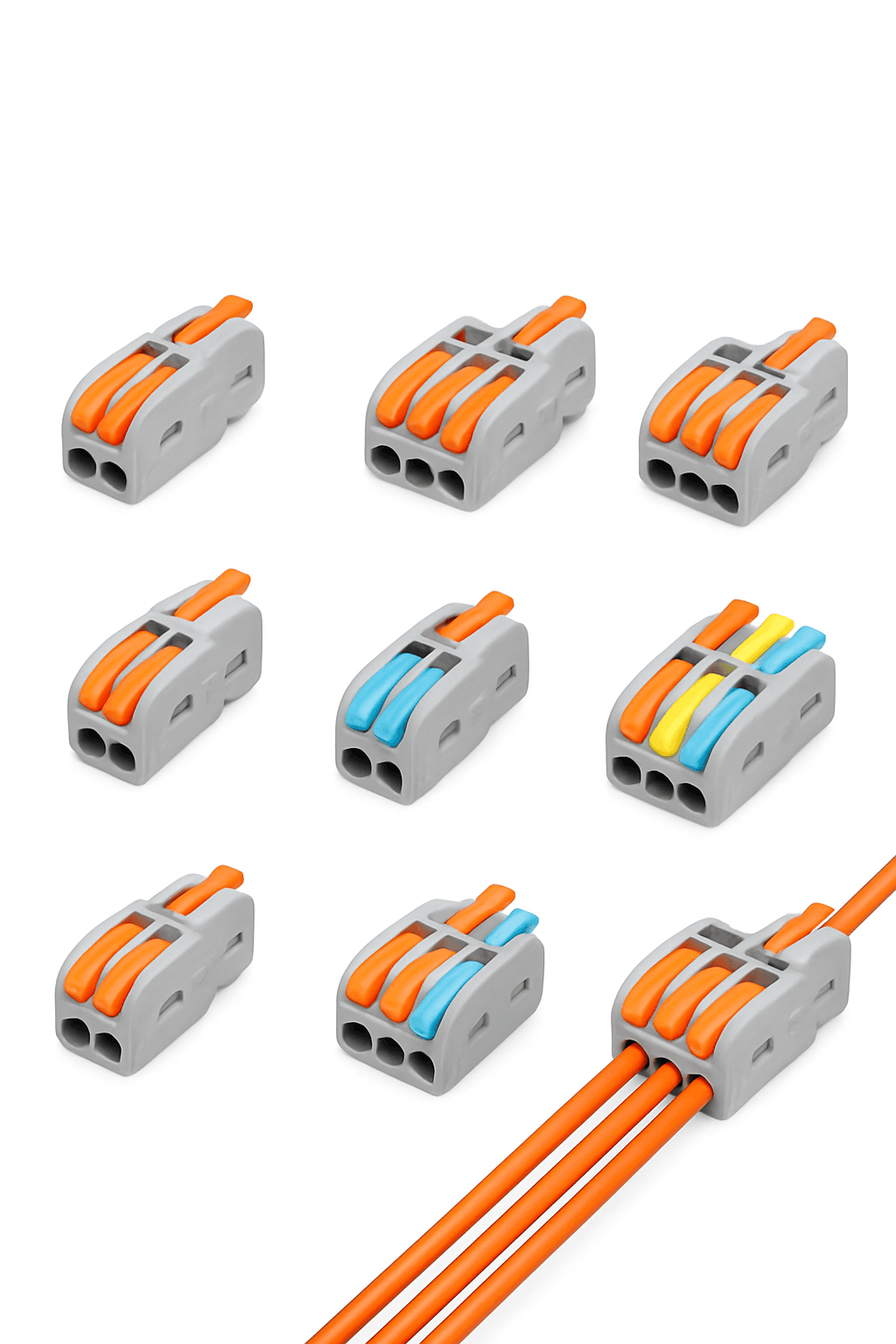 Mini Fast Wiring Cable Connectors for Clean, Secure Joins-M-F15 / 10 PCS