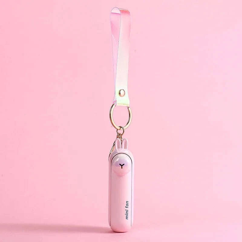 Mini Foldable USB Rechargeable Desk Fan-United States / Brown
