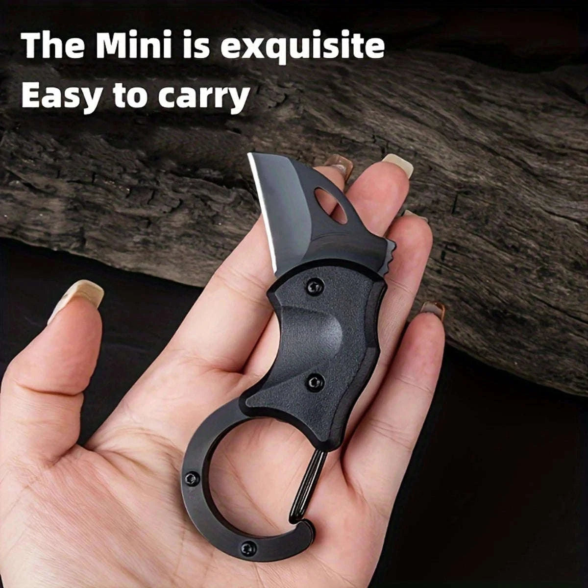 Mini Folding Keychain Knife Iron Multi-Tool for EDC & Camping-1pcs / United States