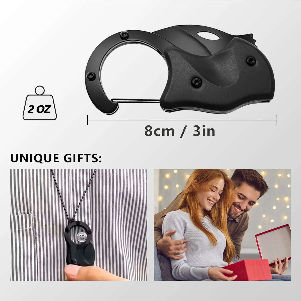 Mini Folding Keychain Knife Iron Multi-Tool for EDC & Camping-1pcs / United States