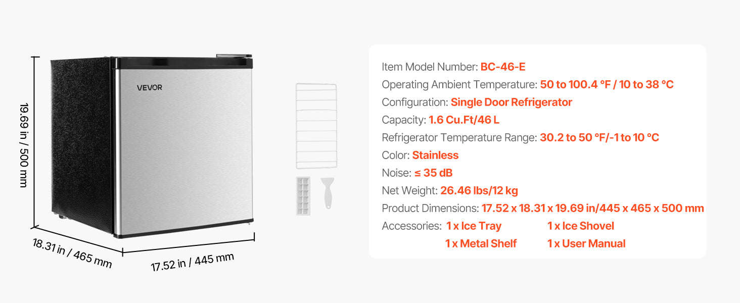 Mini Fridge with Freezer 3.2 Cu.Ft Two Door Compact Refrigerator-90L Type B Red / United States