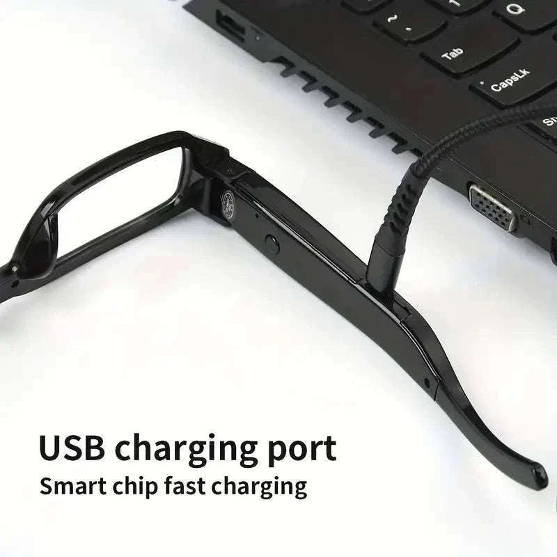 Mini Glasses Camera 1080P Wearable Hands-Free Recording-Glasses A