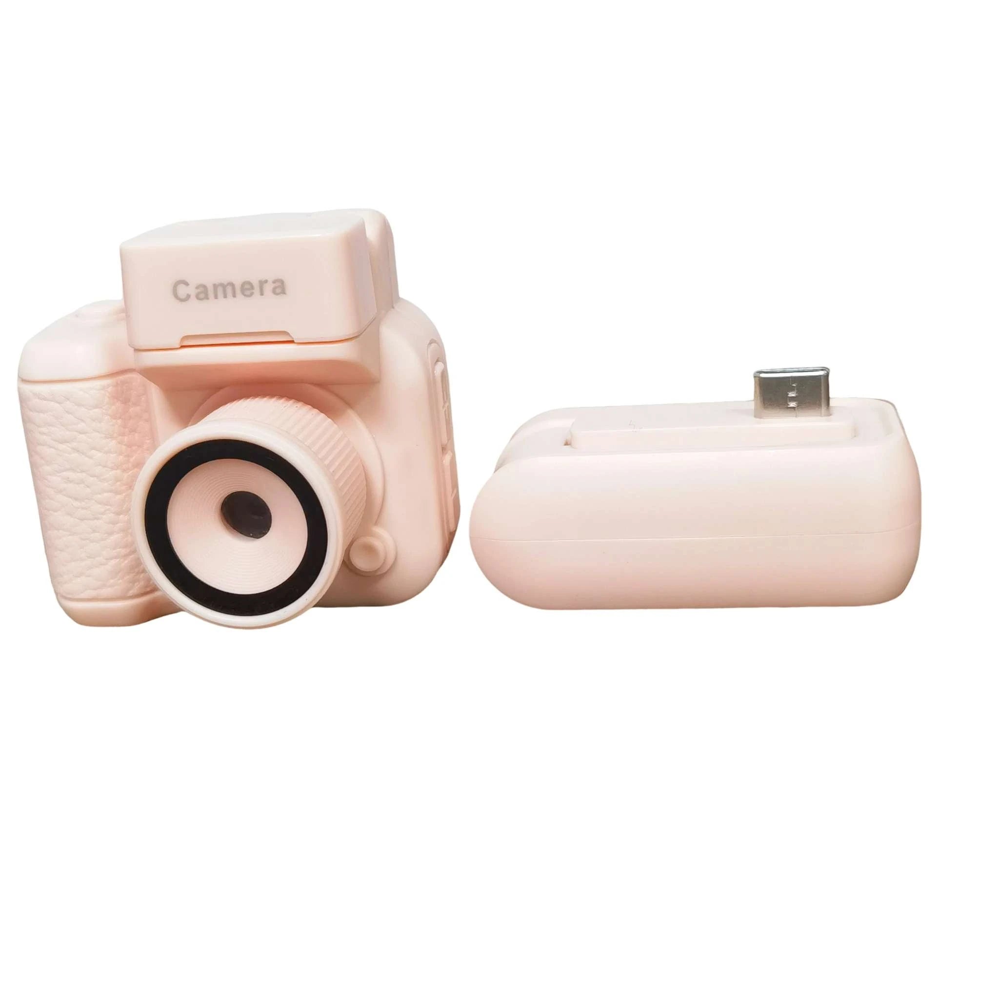 Mini Keychain Camera with Screen 1080P HD Pocket Video Recorder-Y3000 Pink / Cam Add 64G Card
