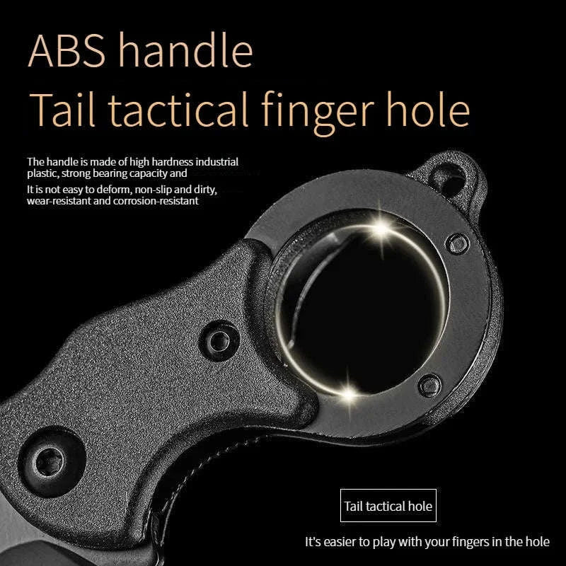 Mini Keychain Pocket Knife – Portable Stainless Steel EDC Tool-1pcs-black