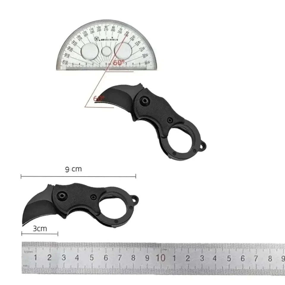 Mini Keychain Pocket Knife – Portable Stainless Steel EDC Tool-1pcs-black