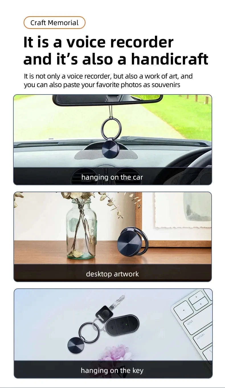 Mini Keychain Voice Activated Recorder-Voice recorder / 8 GB