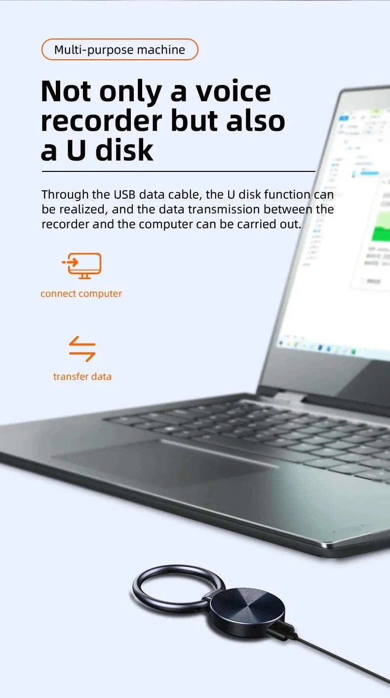 Mini Keychain Voice Activated Recorder-Voice recorder / 8 GB