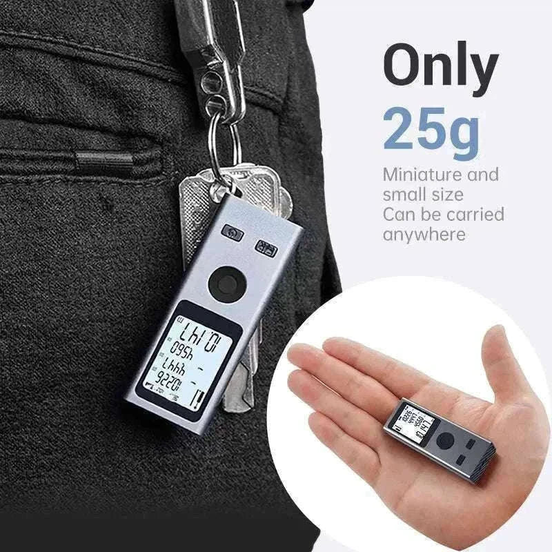Mini Laser Rangefinder 30m High Precision USB Rechargeable Meter-30m