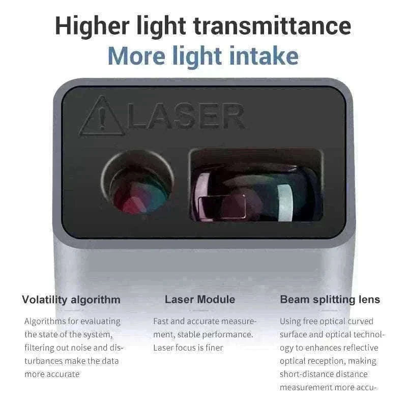 Mini Laser Rangefinder 30m High Precision USB Rechargeable Meter-30m