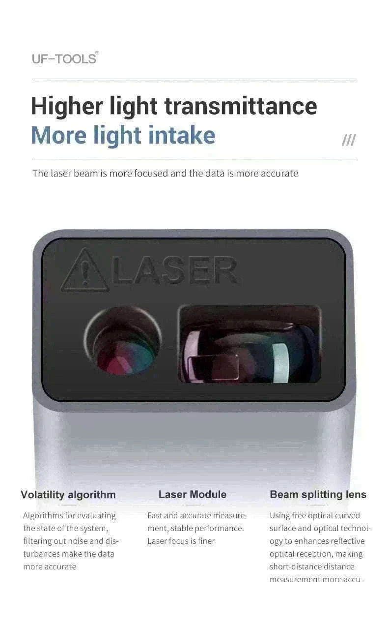 Mini Laser Rangefinder 30m High Precision USB Rechargeable Meter-30m