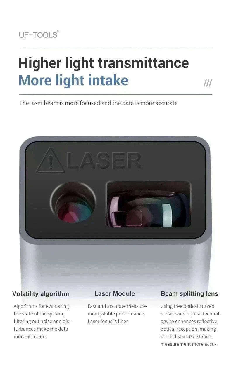 Mini Laser Rangefinder 30m High Precision USB Rechargeable Meter-30m