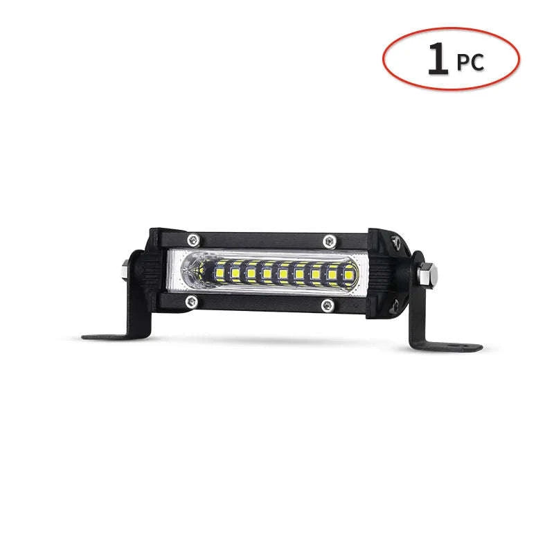 Mini LED Work Bar 9 LED Slim 4.5 Inch 27W Offroad Driving Light-27w 10pcs