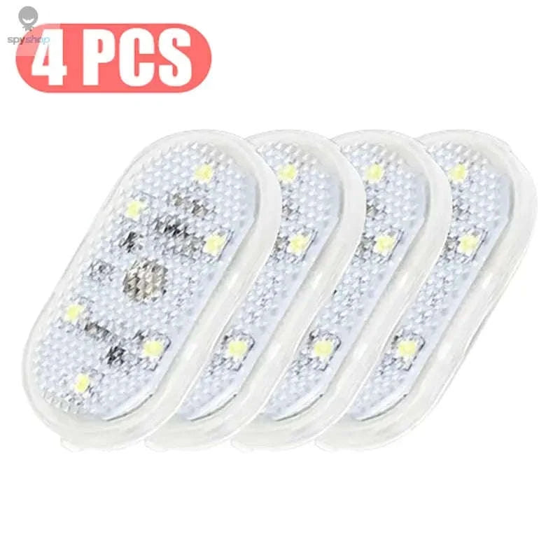 Mini Magnetic Car Touch Light – Compact LED Interior Lighting-White 1pc