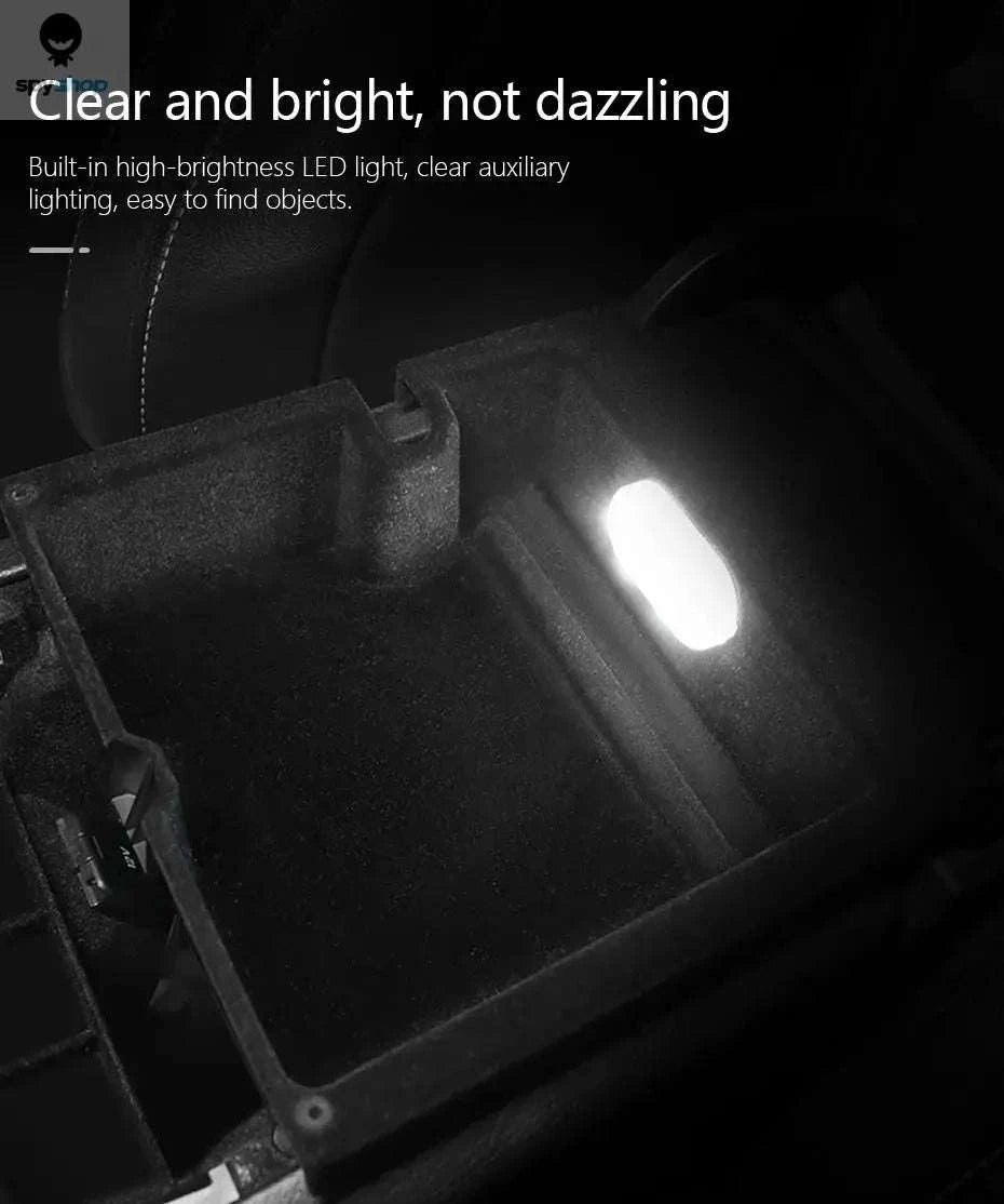 Mini Magnetic Car Touch Light – Compact LED Interior Lighting-White 1pc