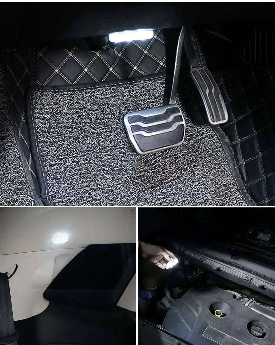 Mini Magnetic Car Touch Light – Touch-Activated LED Interior Light-White 1pc