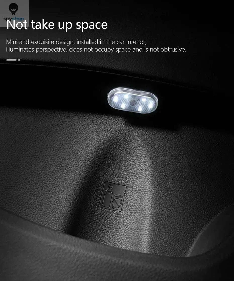 Mini Magnetic Car Touch Light – Touch-Activated LED Interior Light-White 1pc