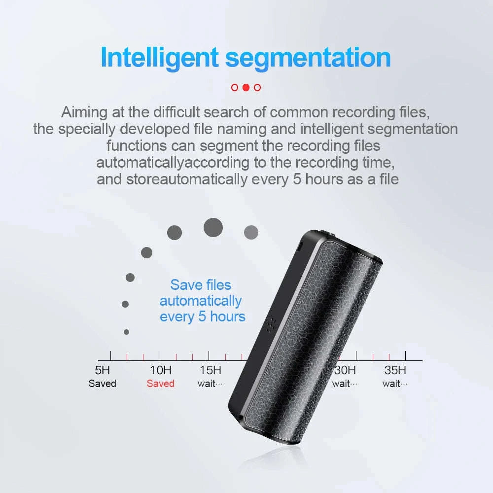 Mini Magnetic Voice Recorder Pen with 40-Day Recording & HD Audio-black / 16 GB