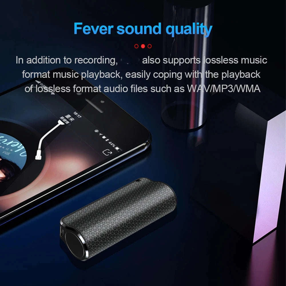 Mini Magnetic Voice Recorder Pen with 40-Day Recording & HD Audio-black / 16 GB