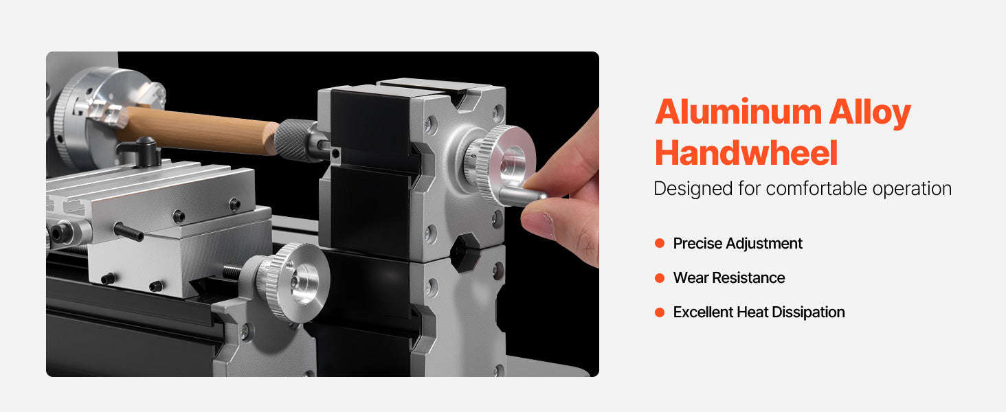 Mini Metal Lathe Machine 2.76 x 5.12 in 36W 20000 RPM with 3-Jaw Chuck-70 mm x 130 mm 36W / United States