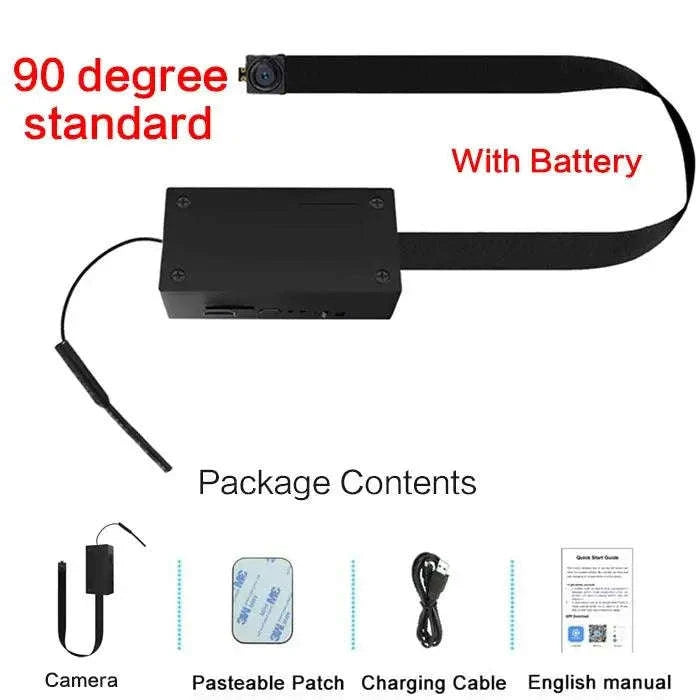 Mini Nanny Camera Module – WiFi IP Surveillance with HD Recording-Wide angle / Cam add 64GB