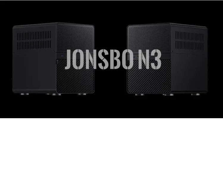 Mini NAS ITX Case with 8 Hot-Swap Bays and Dual Fans-Black