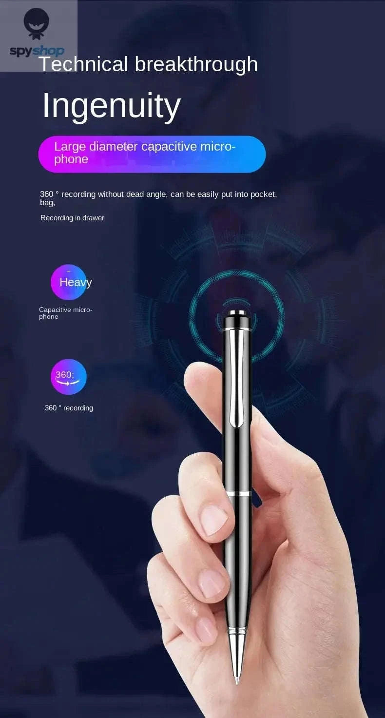 Mini Pen Voice Recorder – Discreet Audio Capture with Large Storage-black / 128GB