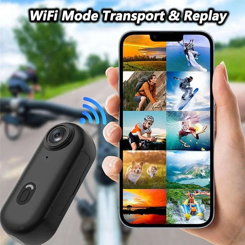 Mini Pocket Magnetic POV Vlog Camera-4K-White / 64GB