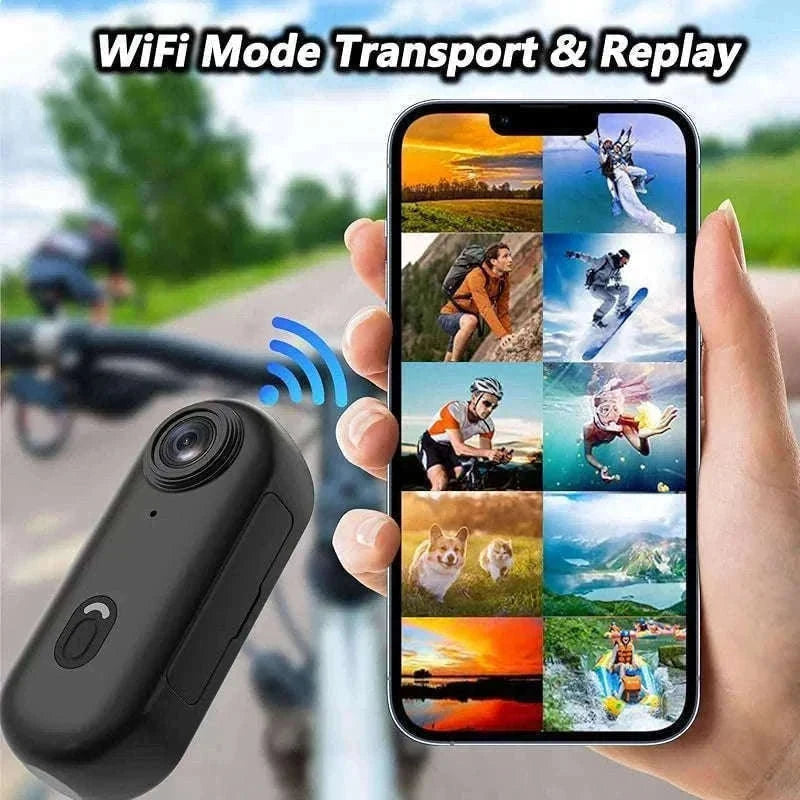 Mini Pocket Magnetic POV Vlog Camera-4K-White / 64GB