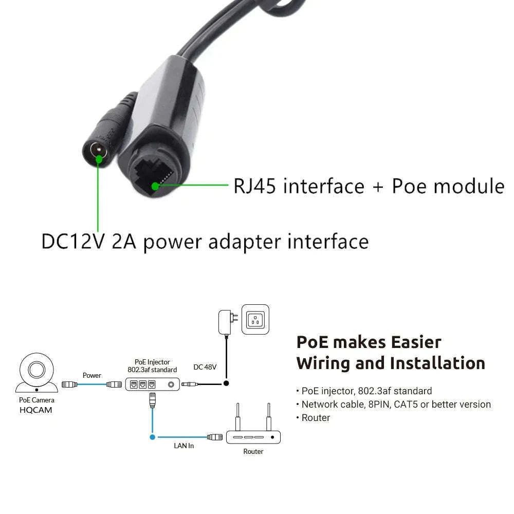 Mini POE Bullet IP Camera with 3.7mm Lens for Home Security-4MP POE 48V