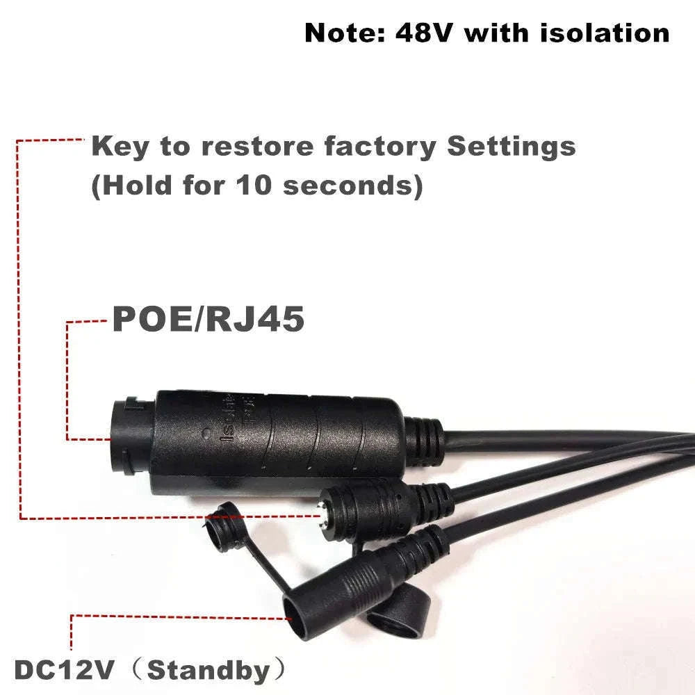 Mini POE IP Security Camera with Motion Detection and Audio-2MP POE