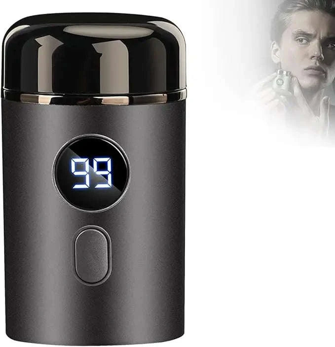 Mini Portable Electric Shaver with LED Display & Wet Dry Use-black / United States