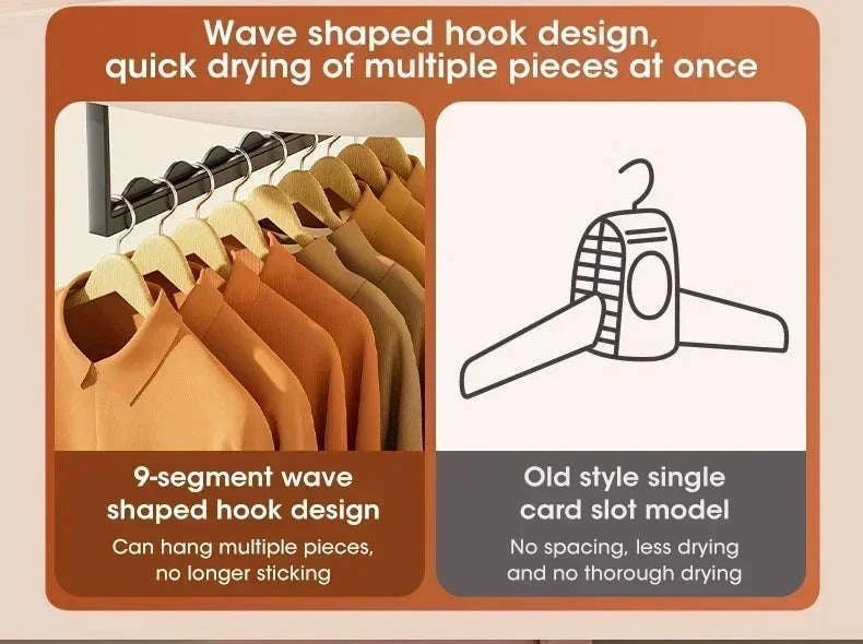 Mini Portable Foldable Electric Clothes Dryer-White / EU