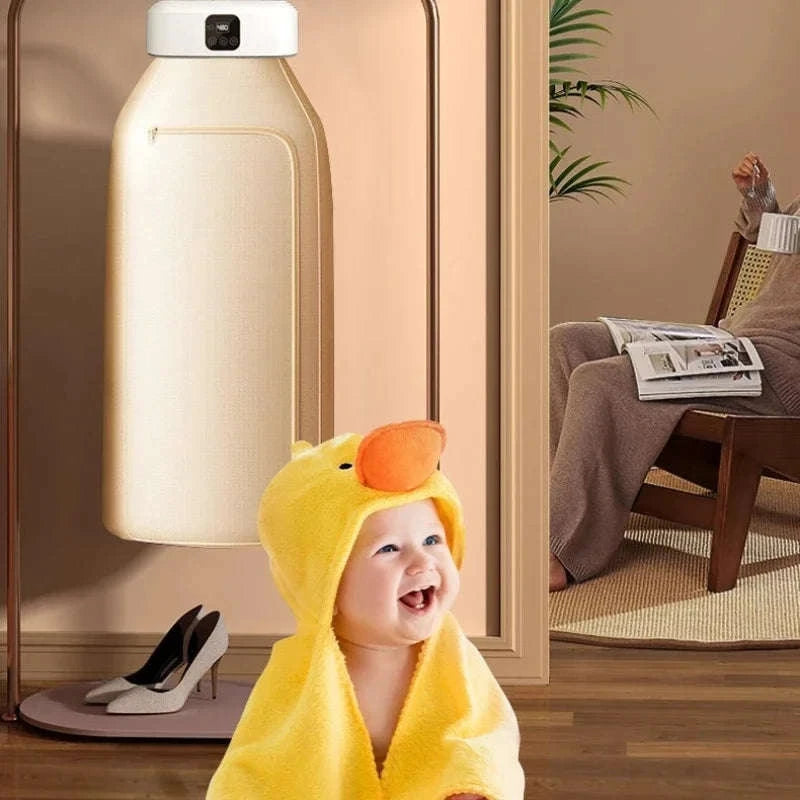 Mini Portable Foldable Electric Clothes Dryer-White / EU