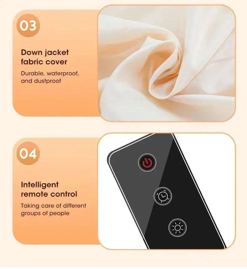 Mini Portable Foldable Electric Clothes Dryer-White / EU