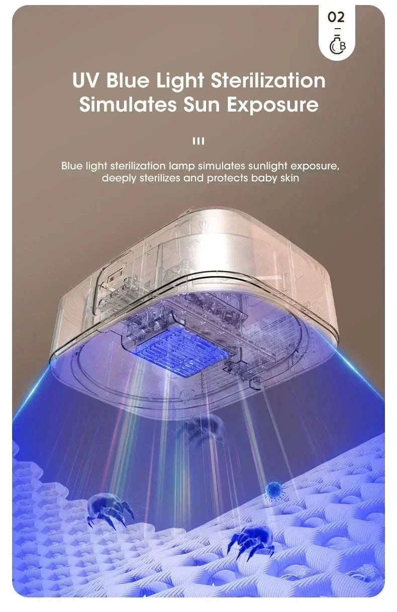 Mini Portable Foldable Electric Clothes Dryer-White / EU