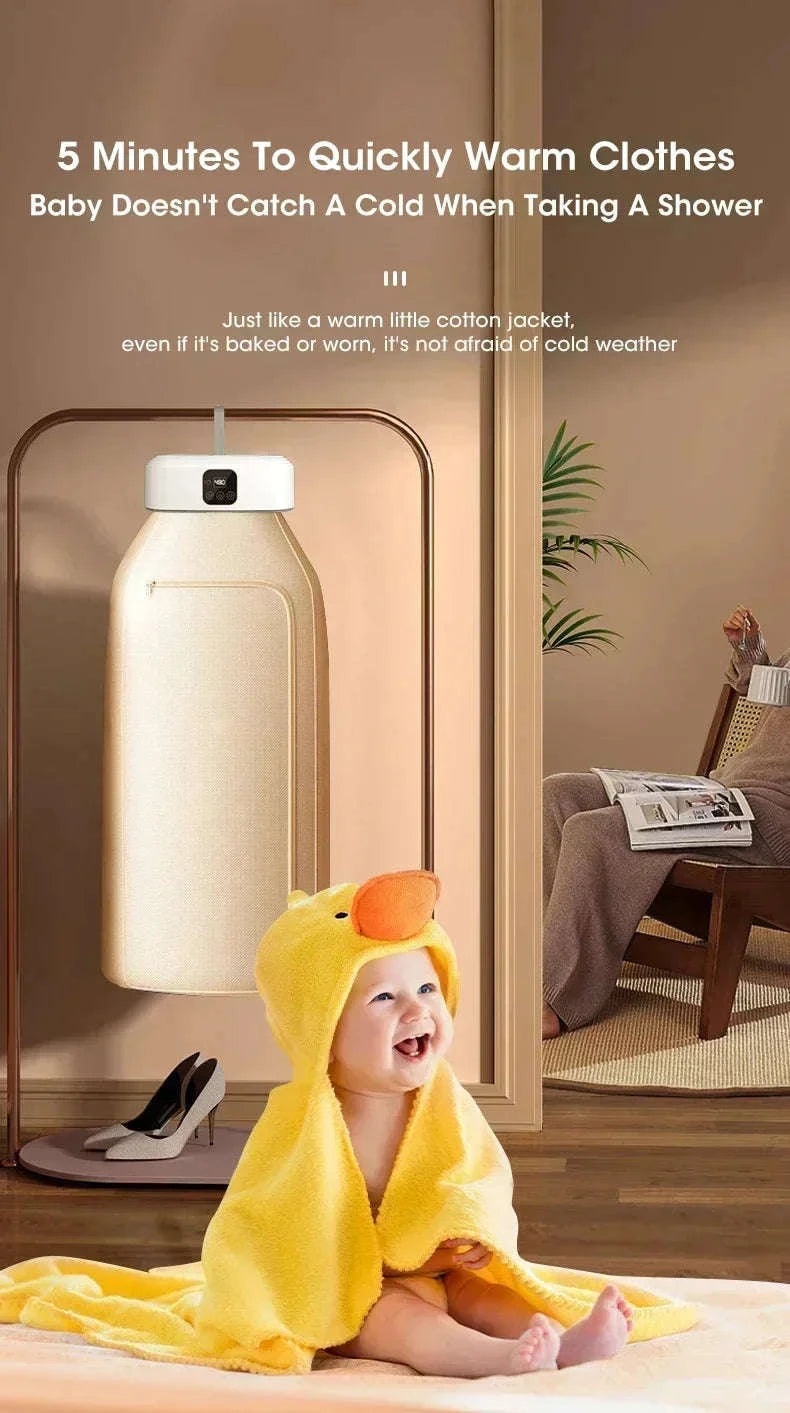 Mini Portable Foldable Electric Clothes Dryer-White / EU