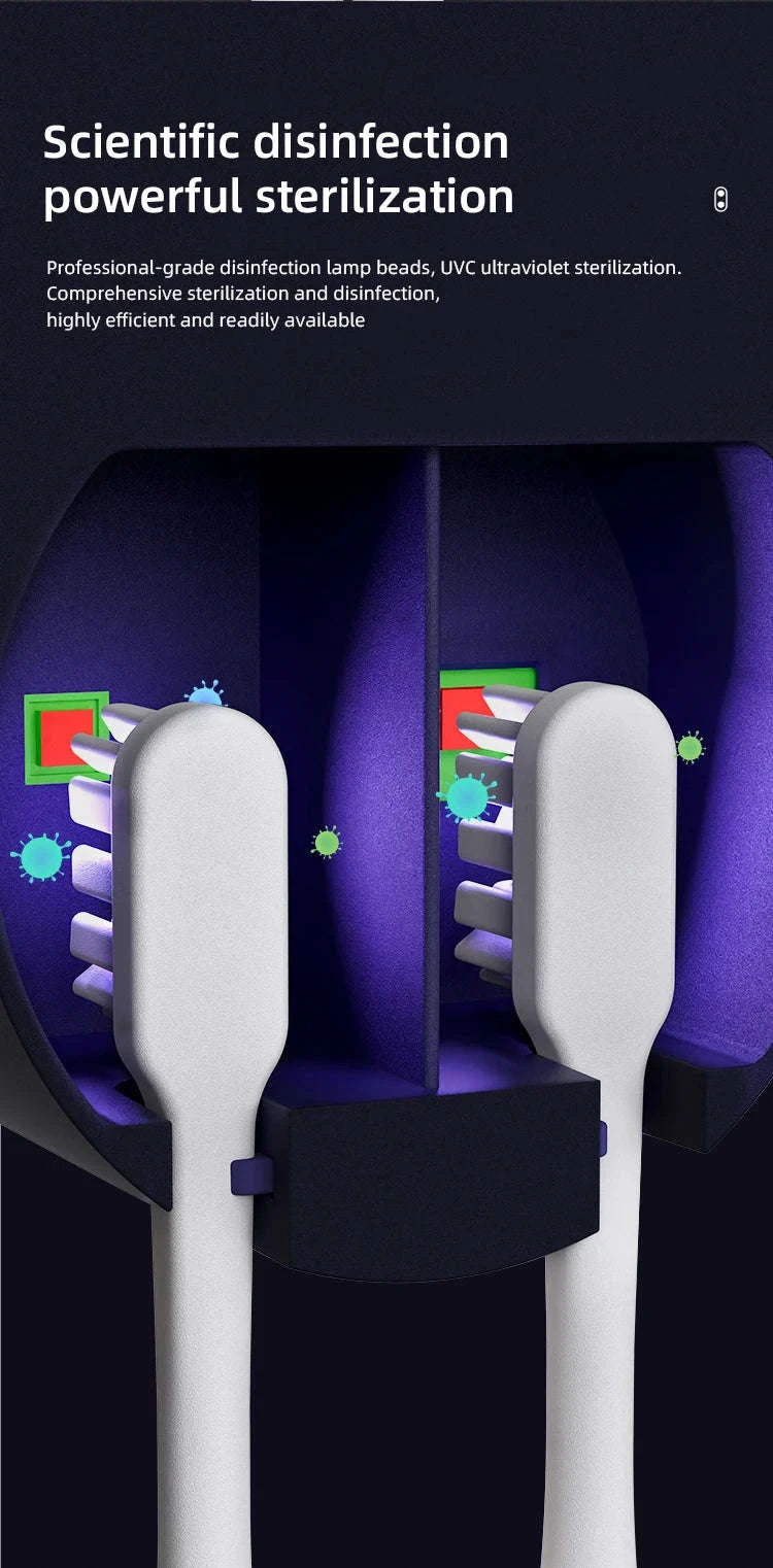 Mini Portable UV Toothbrush Sterilizer-WHITE