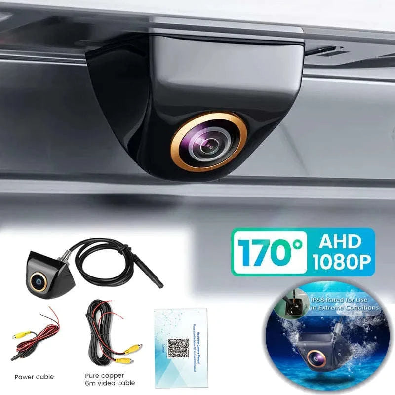 Mini Rearview Camera 170° Full HD Night Vision-BC721-Black-1080